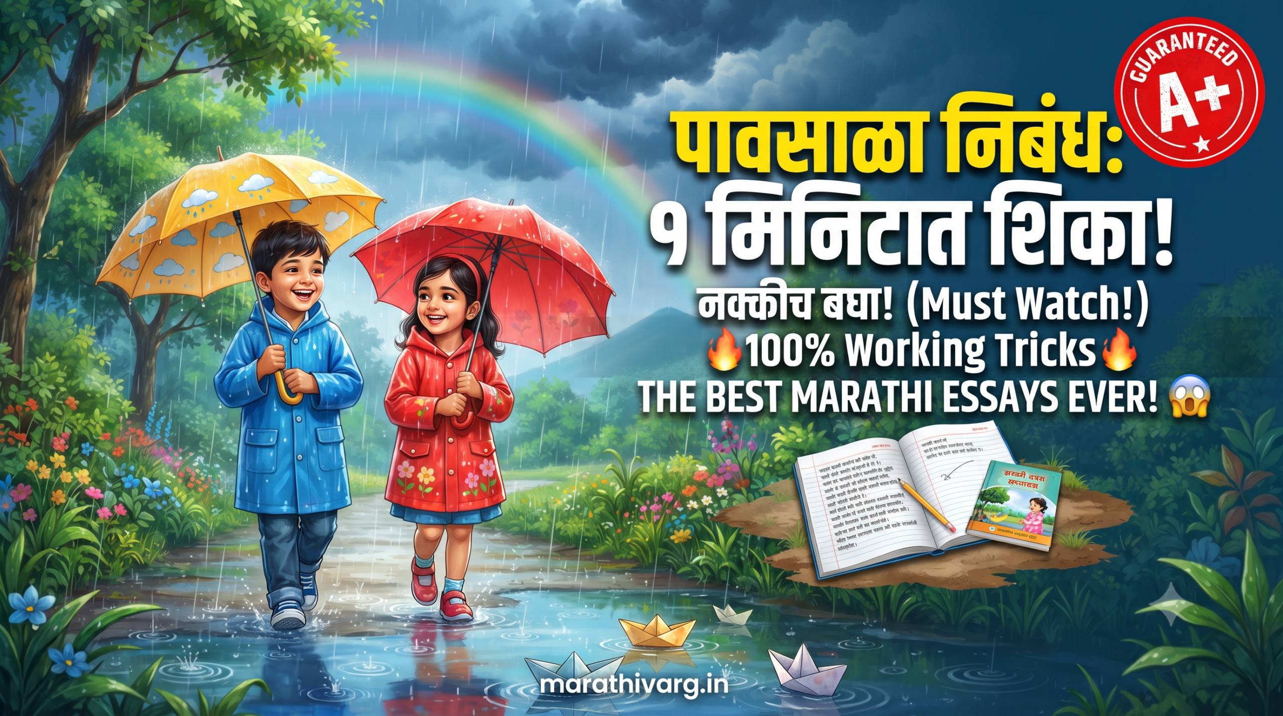 Top 5 Easy Rainy Season Essays in Marathi | Every Student Must Know!